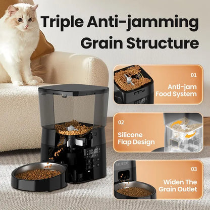 Automatic Pet Feeder With Smart Food Controls