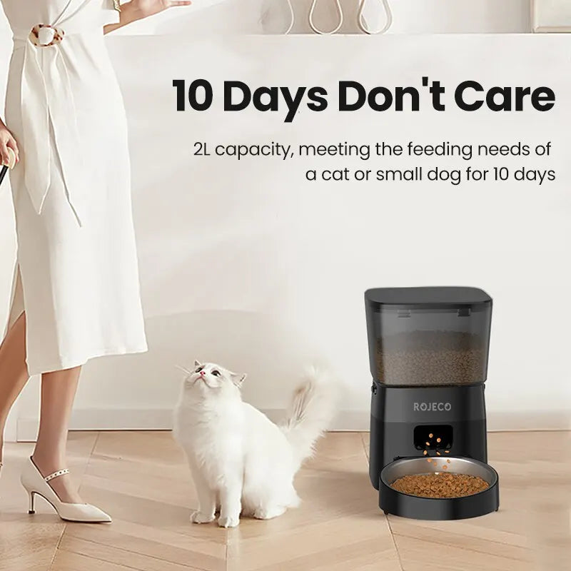 Automatic Pet Feeder With Smart Food Controls