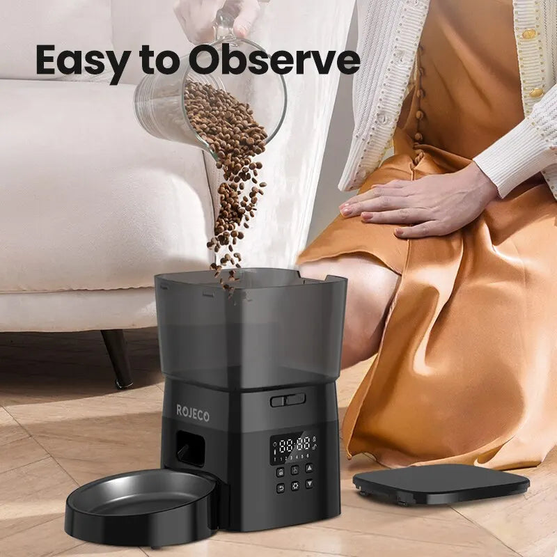 Automatic Pet Feeder With Smart Food Controls